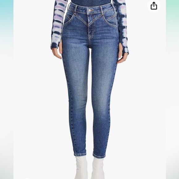 Free People Riley Seamed Skinny Jeans - Picture 5 of 6